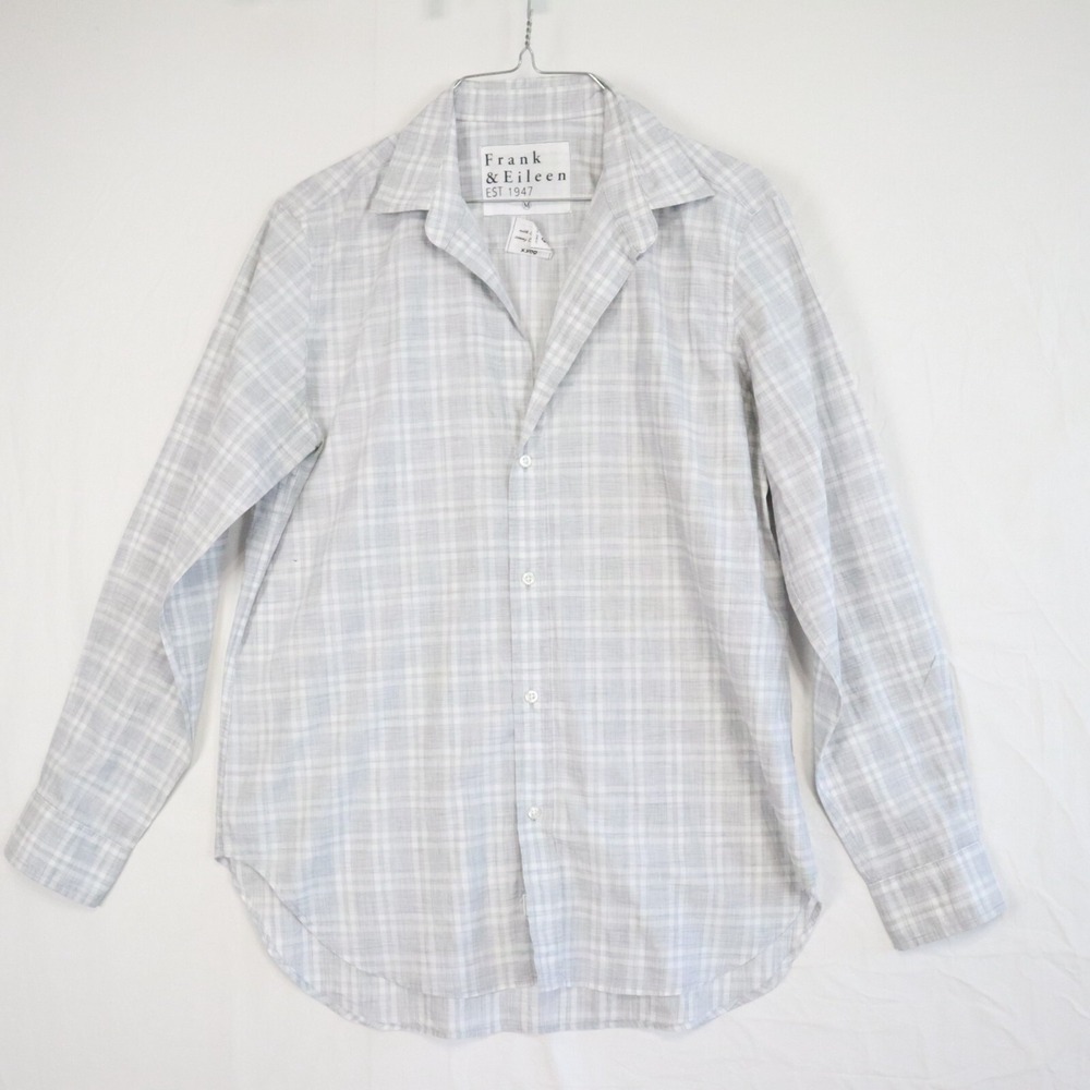 Frank & Eileen Shirt Top Womens Medium Frank Casual Button Up Plaid Long Sleeve